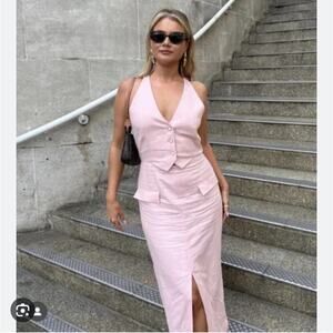 Zara Pink Midi Dress
